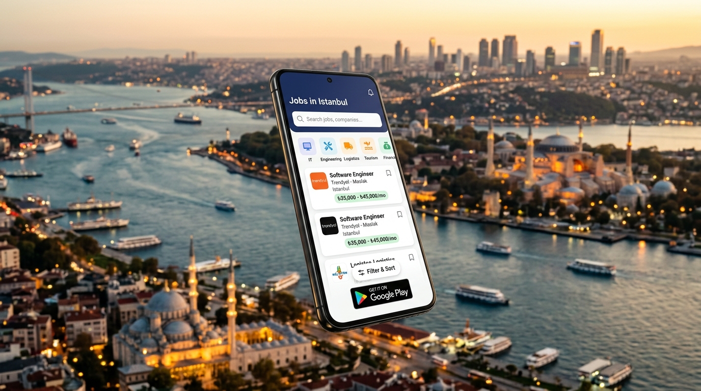 تطبيق وظائف في إسطنبول (Jobs in Istanbul): دليلك الشامل لإيجاد فرصة عمل والاستقرار المهني في تركيا 2026