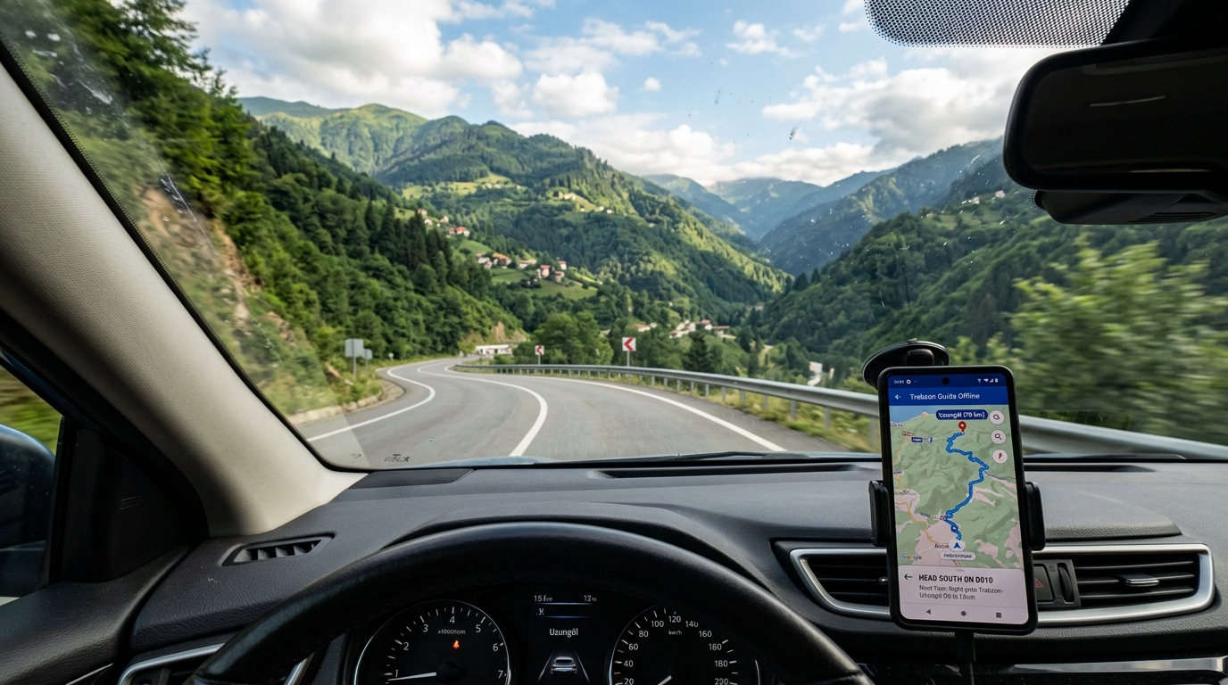Аренда автомобиля в Трабзоне и офлайн GPS-навигация в горах